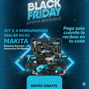 KIT X 4 HERRAMIENTAS PROFESIONALES MAKITA: 50% DCTO. + PAGO CONTRA ENTREGA.