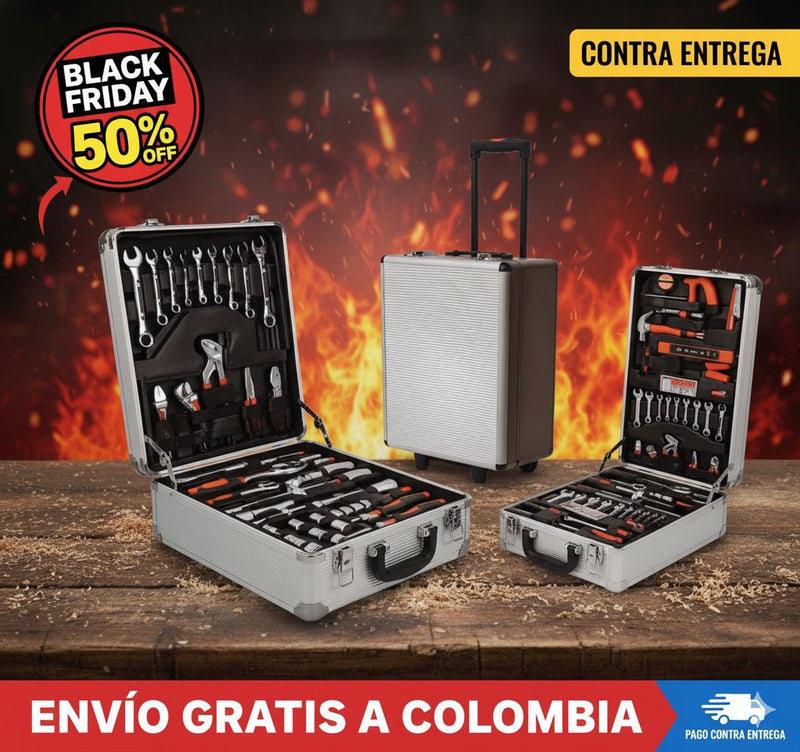 Maleta de Herramientas PREMIUM (499 Piezas) – 50% OFF BLACK FRIDAY + Pago Contra Entrega.