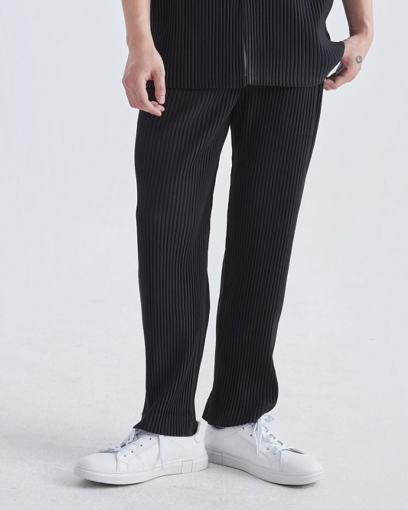 Ribbed Cotton Pantalon